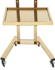 2-Tier Rolling Salon Trolley – Stainless Steel Beauty Cart with Wheels