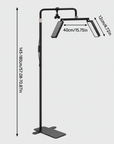 40W Dual-Panel LED Beauty Floor Lamp