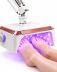 54W Cordless UV LED Nail Lamp with Adjustable Floor Stand – 360° Rotating for Manicure & Pedicure