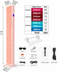 Full-Body Red & Near-Infrared LED Light Panel – Standing High-Power Light Device