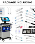 Theia Beautymaster Hydra 14 In 1 Diamond Peeling Hydro Microdermabrasion Oxygen Jet Aqua Facials Skin Care Cleaning Hydra Dermabrasion Facial Machine