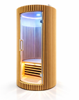 Far Infrared Sauna Room 1 Person – Solid Hemlock Wood Home Spa Cabin with Smart Touch Control – 2000mm Height