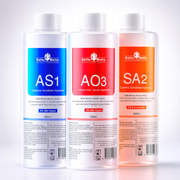 Theia Aqua Peeling Solution for Hydrafacial Machine pack of 3 400ml AS1, SA2, and AO3 Hydrogen Oxygen Facial Machine Serums