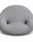 Meditation Floor Cushion with Integrated Back Support – Ergonomic Gray Yoga Sitting Pillow