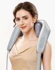 THEIA Shiatsu Neck and Shoulder Massager – Heated Back Massager U-Shape Deep Kneading Electric Massage Pillow for Neck, Waist, Leg, and Body Relief