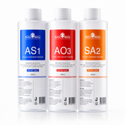 Theia Aqua Peeling Solution for Hydrafacial Machine pack of 3 400ml AS1, SA2, and AO3 Hydrogen Oxygen Facial Machine Serums