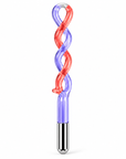 High Frequency Glass Spiral Electrode – Dual-Color Twisted Replacement Attachment for Beauty Devices