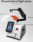 Photodynamic 7 Colors With High Power Piranha LEDS PDT Machine 5 Handles Light Therapy Facial Care