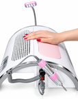 4-in-1 Professional Nail Station – 54W UV LED Lamp, 25,000 RPM Nail Drill & Dust Collector