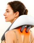 THEIA Shiatsu Neck and Shoulder Massager – Heated Back Massager U-Shape Deep Kneading Electric Massage Pillow for Neck, Waist, Leg, and Body Relief