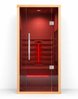 1-Person Indoor Red Light Therapy Sauna Room for Home Use – Full Spectrum Infrared Sauna with Tempered Glass