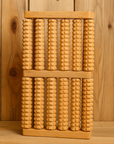 THEIA Wooden ReflexoRoll – 6-Row Shiatsu Foot Therapy Massager