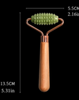 Wooden Handle Face Massager – Natural Rejuvenation Tool for Radiant Skin
