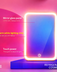 4L Mini Makeup Fridge with LED Mirror – Portable Cosmetic Storage Cooler for Home & Car