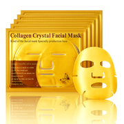 Theia Glow Booster Gold Collagen Face Mask 10Pcs – Anti-Aging, Hydrating, and Dark Circle Treatment