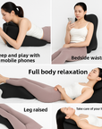 THEIA Ergonomic Memory Foam Support Pillow for Sleeping, Reading, Phone Use and Prone Resting – Neck, Chest, and Leg Backrest Cushion