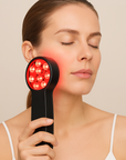 Theia Glow Pro LED Light Therapy Wand – Red & Infrared Anti-Aging Device (630nm, 810nm, 850nm)