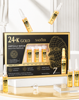 24K Gold Hyaluronic Acid Facial Ampoule Collection – Intensive Hydration & Radiance Skin Treatment