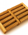 THEIA Wooden ReflexoRoll – 6-Row Shiatsu Foot Therapy Massager