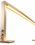 Extra-Long Professional LED Nail Salon Table Lamp – Gold, Adjustable Brightness & Color Temperature