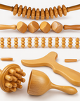 6 In 1 Wood Therapy Massage Tool Set