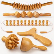 6 In 1 Wood Therapy Massage Tool Set