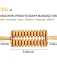 Theia DualCore Wooden Body Roller – Deep Tissue Meridian Massager