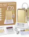 45K Brushless Professional Nail Drill 85W with HD Display, Rechargeable Battery & Charging Base