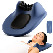 EMS Pulse Neck Pillow Massager – Electric Cervical Stretcher with Heating and Vibration for Muscle Relaxation