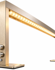 Extra-Long Professional LED Nail Salon Table Lamp – Gold, Adjustable Brightness & Color Temperature