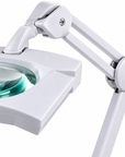Professional LED Magnifying Lamp 9002LED – 3D/5D Glass Lens, 1200 Lumens, Adjustable Swing Arm