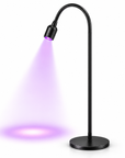 Professional UV LED Lash Extension Floor Lamp – 5W/10W | Adjustable Focus, Flexible Gooseneck & Foot Pedal