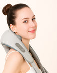 THEIA Shiatsu Neck and Shoulder Massager – Heated Back Massager U-Shape Deep Kneading Electric Massage Pillow for Neck, Waist, Leg, and Body Relief