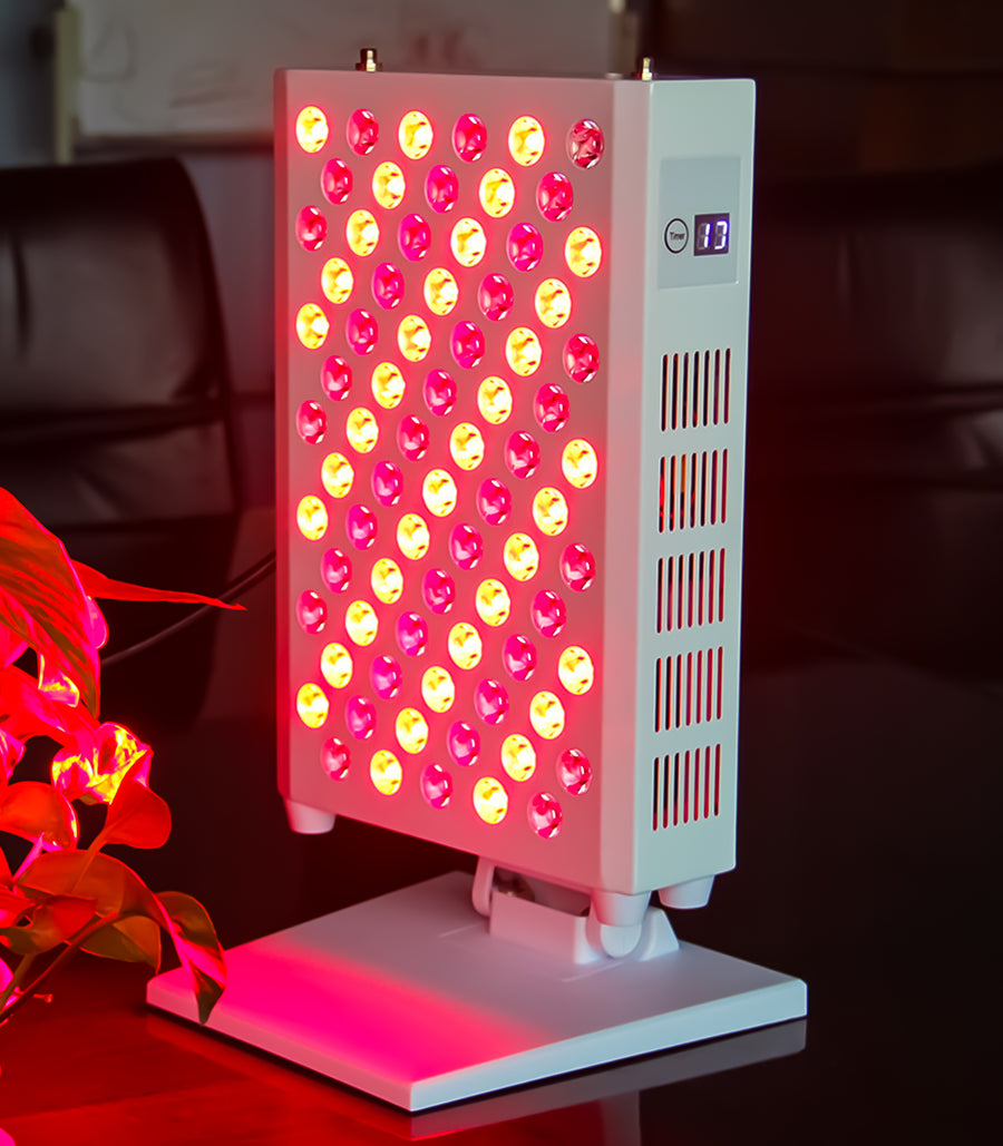 Theia Red Light Therapy for Face and Body, Red Near Infrared Light with Timer and Stand. 60 Dual Chip LEDs. Flicker Free Clinical Grade Panel for Energy, Pain, Skin, Recovery, Performance RL60S Max