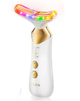 ANLAN Dual Polar Neck Beauty Device Anti-aging Remove Double Chin EMS Facia Lifting 5-color Photon Warm Facial Massager 24K Gold