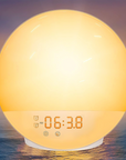 Theia Wake Up Light Alarm Clock with Sunrise/Sunset Simulation Dual Alarms FM Radio Nightlight 7 Colors Natural Sounds Snooze