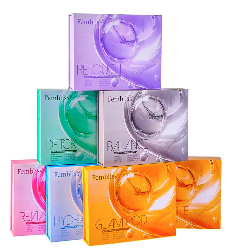 GLAM Pods Special Edition – 6-in-1 CO2 Oxygen Facial Gel Kit for Bubble Oxygen Machines – Anti-Aging, Hydration, Detox & Radiance