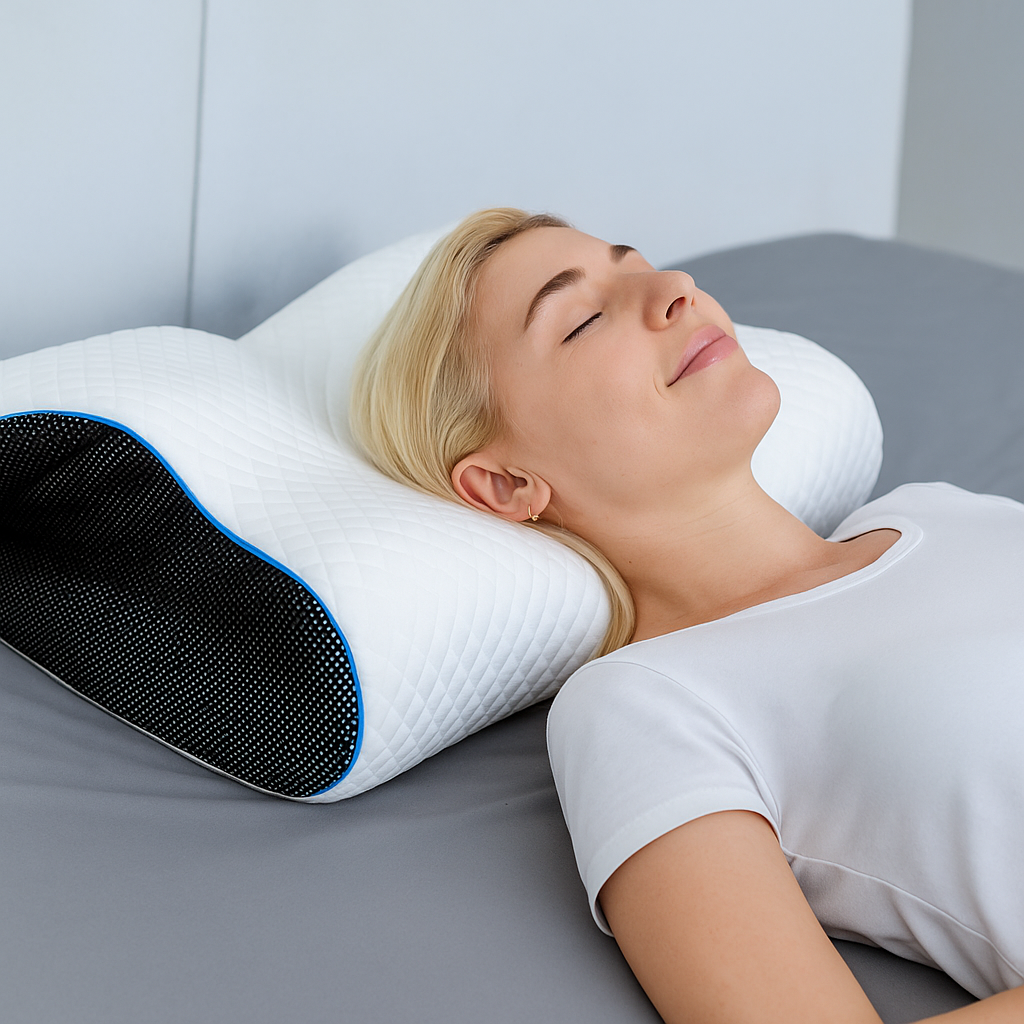 THEIA Ultimate Sleep Pro – Ergonomic Memory Foam Pillow for Neck & Spine Alignment