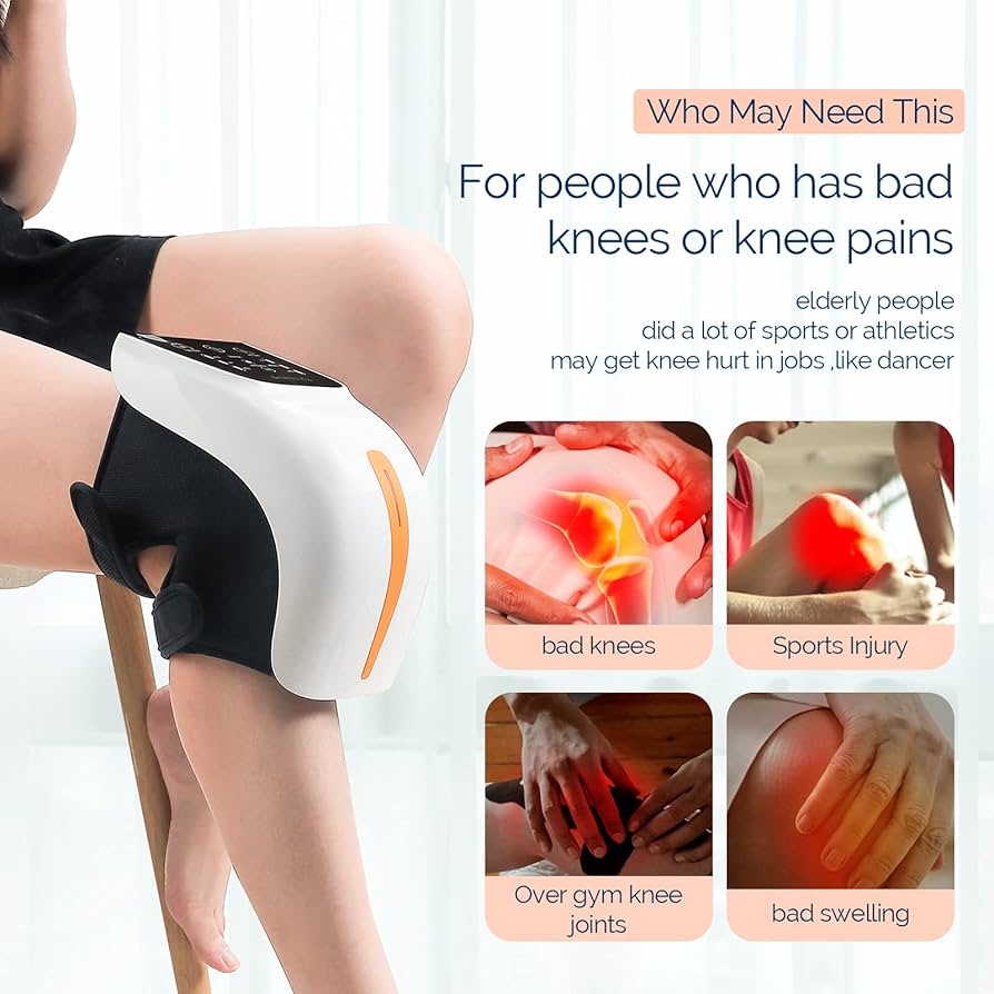 Theia KneeRelief Pro: Advanced 3-in-1 Knee Massager for Fast Pain Relief & Recovery