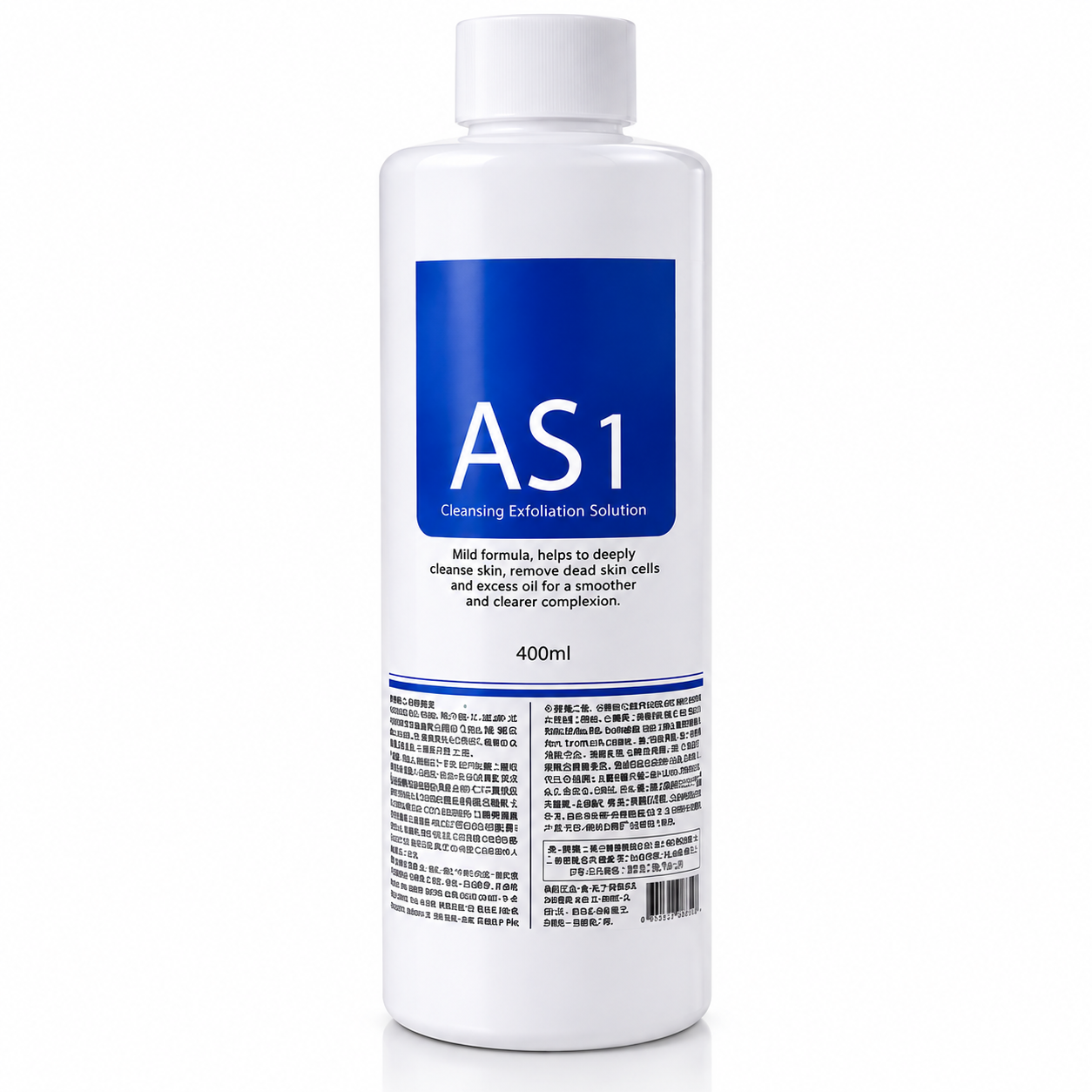 AS1 Cleansing Exfoliation Solution 400ml – Professional Hydro Facial & Aqua Peeling Solution