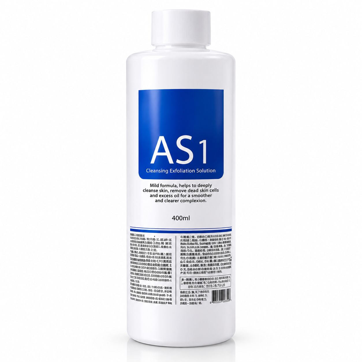 AS1 Cleansing Exfoliation Solution 400ml – Professional Hydro Facial & Aqua Peeling Solution