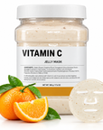 Professional Vitamin C Jelly Mask 650 g – Brightening & Hydrating Peel-Off Facial Mask for Spa & Salon