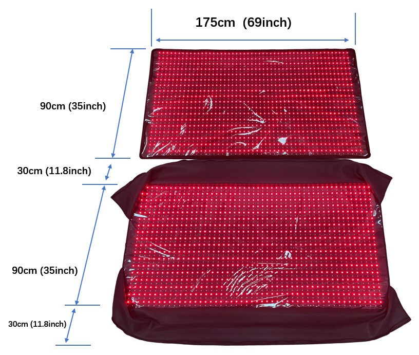 Theia T2000 Pro Big Full Total Body Sleeping Mat Red Light Therapy Mat Strong 3600pcs of LEDs (660nm and 850nm)