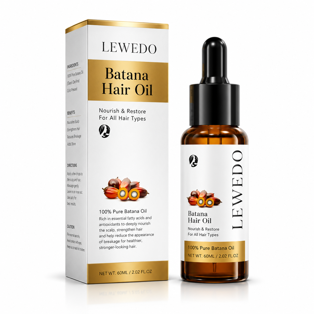 Pure Batana Hair Oil – Nourishing Hair & Scalp Care Oil for Dry, Damaged Hair