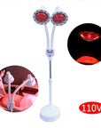 Dual-Head Infrared Heat Therapy Lamp with Adjustable Floor Stand