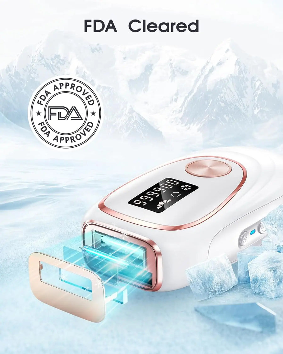 Theia IPL Laser Hair Removal Epilator With Ice Colding 5 Levels 2 Modes 999900 Flashes Whole Body Treament at Home For Men Women