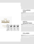 CollagenPeptide Micro-Roller Skin Renewal System – 0.25mm Acetyl Hexapeptide, Collagen & Hyaluronic Acid Facial Kit