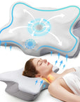 Odorless Orthopedic Pillow for Neck and Shoulder Pain – Ergonomic Memory Foam Cervical Pillow