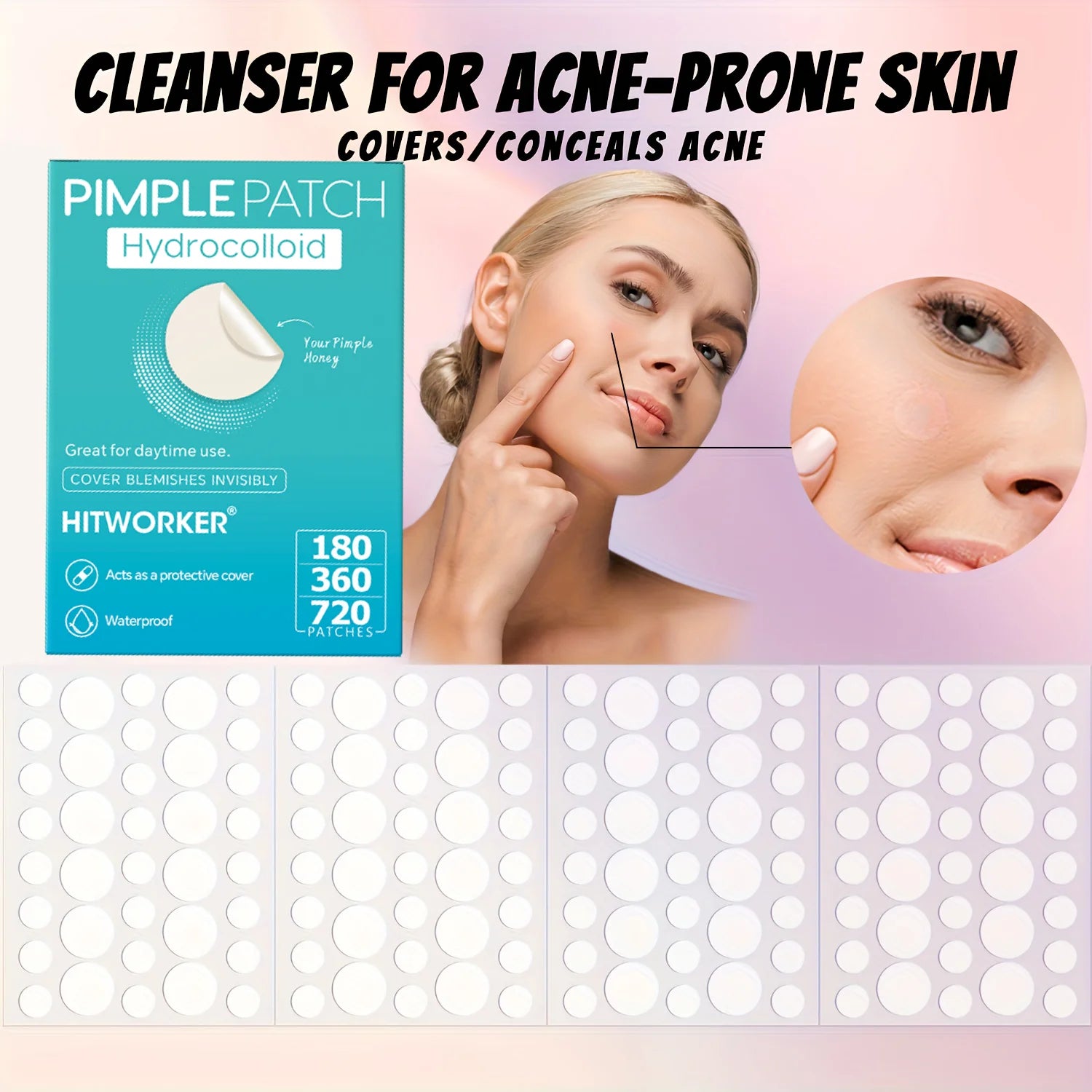 360 Hydrocolloid Blemish Patches
