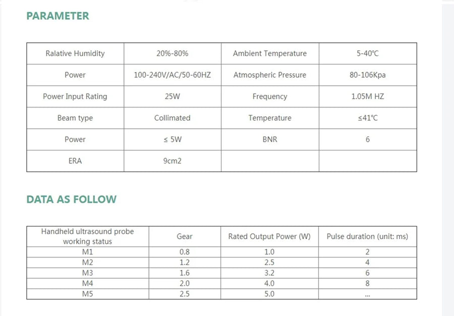 Theia Ultrasonic Therapy Machine – Pain Relief & Muscle Massage